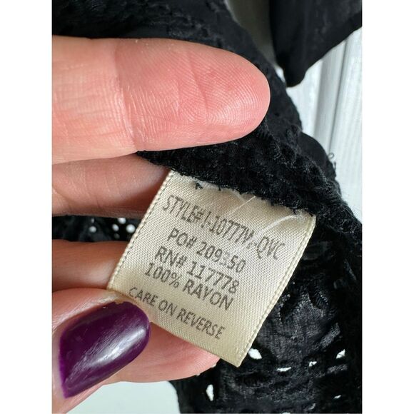 NWT Lovestitch Womens Black Blouse Size Small - Picture 3 of 4